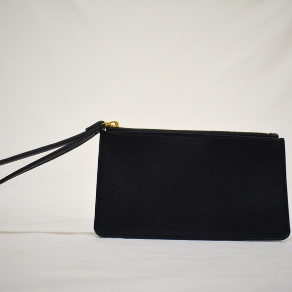 Black Leather Pouch Purse Set - Picture 6 of 6